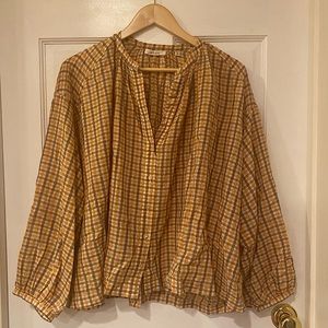 Dôen Jane Blouse Small in Orange Meringue